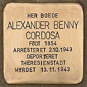 Stolperstein_für_Alexander_Benny_Cordosa_(Gentofte)