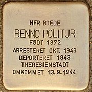 Stolperstein_für_Benno_Politur_(Kopenhagen)