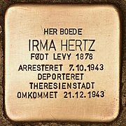 Stolperstein_für_Irma_Hertz_(Frederiksberg)