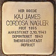 Stolperstein_für_Kaj_James_Cordosa_Nagler_(Gentofte)