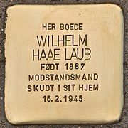 Stolperstein_für_Wilhelm_Haae_Laub_(Gentofte)