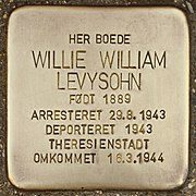 Stolperstein_für_Willie_William_Levysohn_(Gentofte)